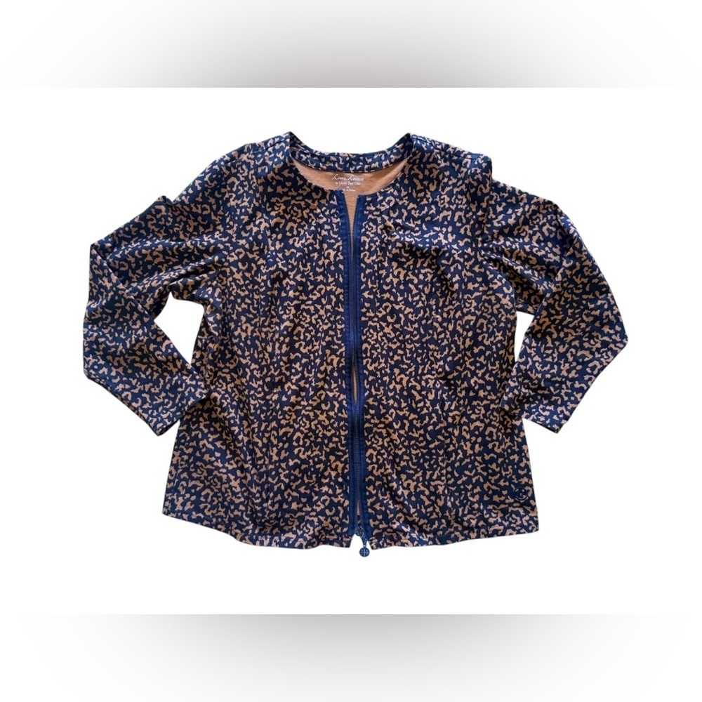 Linea Leisure by Louis Dell’Olio size Xl front zip Chetah  print jacket